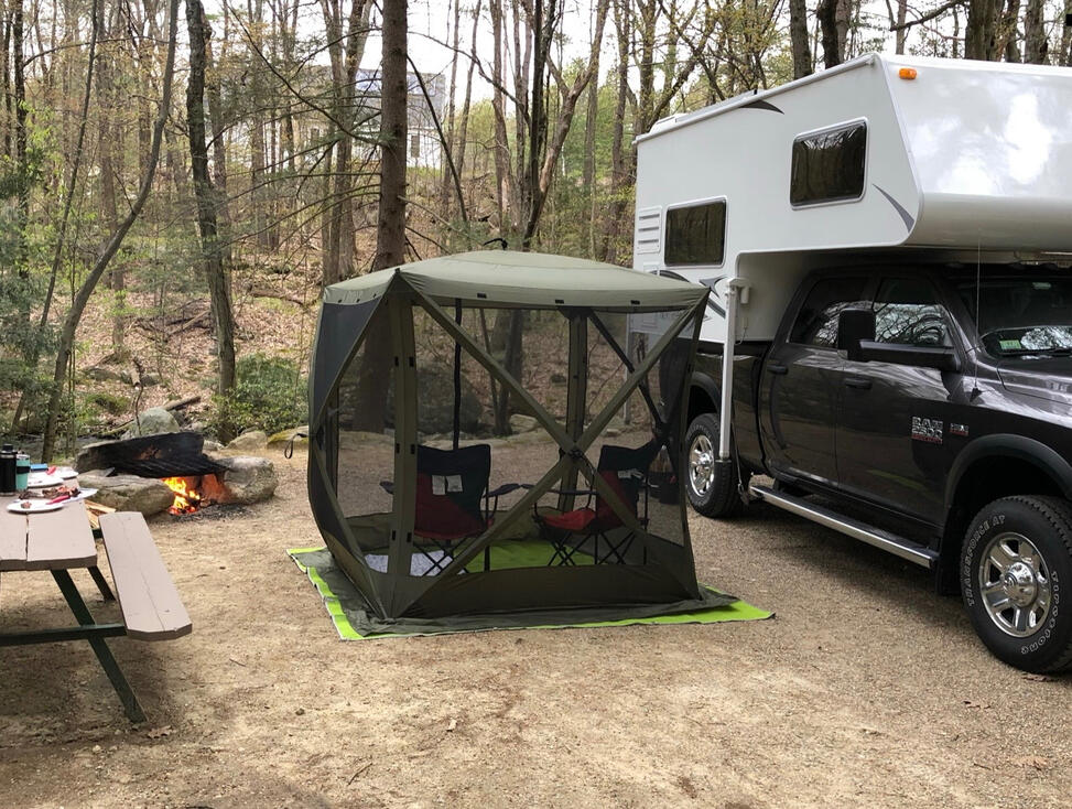 Our first camping trip - The Pines - Ashby MA